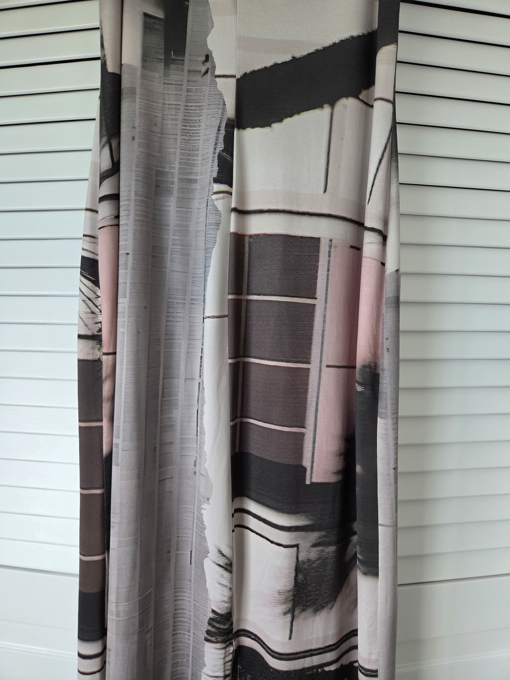 Desigual Black & White Graphic Slip Midi Dress - Picture 7 of 8